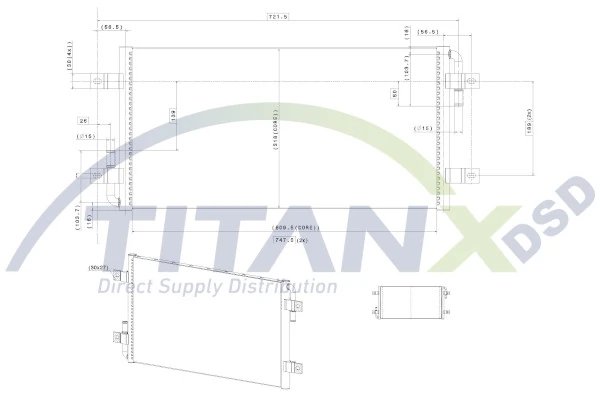 Radiator racire motor TITANX RX129014