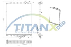 Radiator racire motor TITANX RX129015