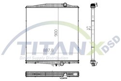 Radiator racire motor TITANX RX129016