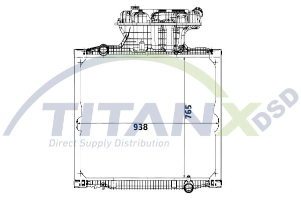 Radiator racire motor TITANX RX139001