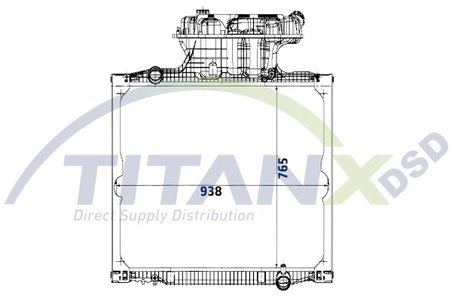Radiator racire motor TITANX RX139001