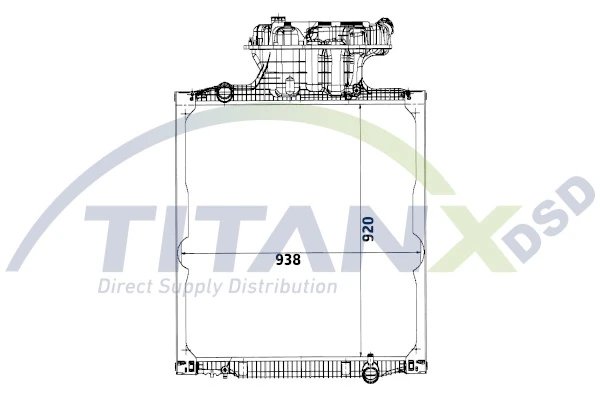 Radiator racire motor TITANX RX139004