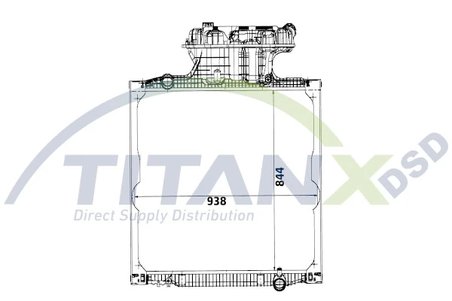 RADIATOR RACIRE MOTOR TITANX RX139005 - Compatibil cu MAN