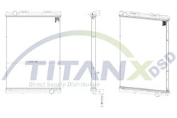 RADIATOR RACIRE MOTOR TITANX RX139008 - Compatibil cu MAN
