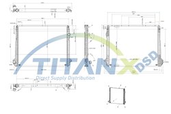 Radiator racire motor TITANX RX149007