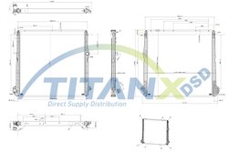 RADIATOR RACIRE MOTOR TITANX RX149008 - Compatibil cu SCANIA