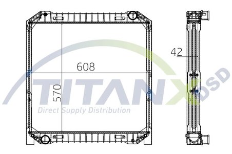 RADIATOR RACIRE MOTOR TITANX RX159008 - Compatibil cu IVECO