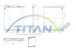RADIATOR RACIRE MOTOR TITANX RX159021 - Compatibil cu IVECO