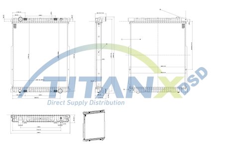 Radiator racire motor TITANX RX159021
