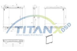 Radiator racire motor TITANX RX159032