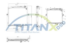 RADIATOR RACIRE MOTOR TITANX RX169018 - Compatibil cu RENAULT TRUCKS