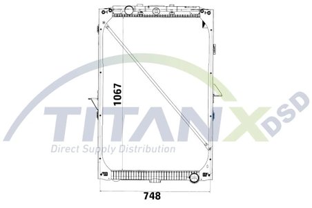 Radiator racire motor TITANX RX179002