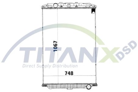 Radiator racire motor TITANX RX179004