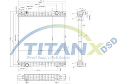 Radiator racire motor TITANX RX609003