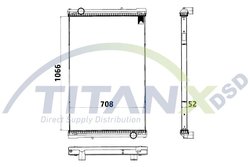 Radiator racire motor TITANX RX609005