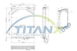 Radiator racire motor TITANX RX609011