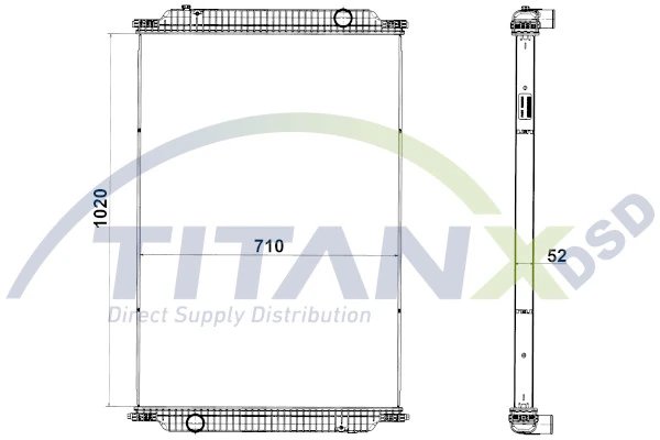 Radiator racire motor TITANX RX609017