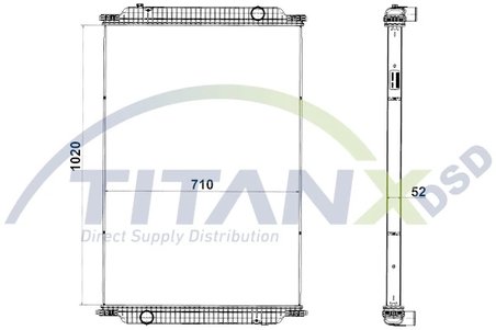 Radiator racire motor TITANX RX609017