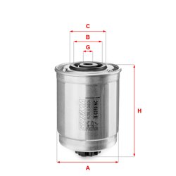 Filtru combustibil Sofima S 0319 NC