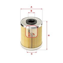 FILTRU COMBUSTIBIL SOFIMA S 0492 N - Compatibil cu NISSAN, OPEL, RENAULT, VAUXHALL