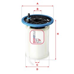 FILTRU COMBUSTIBIL SOFIMA S 0H2O NE - Compatibil cu ALFA ROMEO