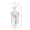 FILTRU COMBUSTIBIL SOFIMA S 1840 B - Compatibil cu AUDI, KTM, SEAT, SKODA, VW