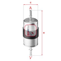 FILTRU COMBUSTIBIL SOFIMA S 1944 B - Compatibil cu VOLVO