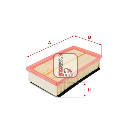 FILTRU AER SOFIMA S 2312 A - Compatibil cu CITROEN, FIAT, MINI, PEUGEOT