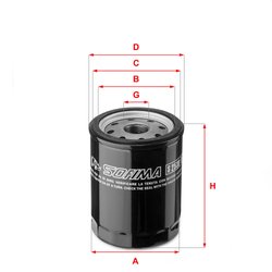 Filtru ulei Sofima S 2530 R