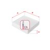 FILTRU AER HABITACLU SOFIMA S 3109 C - Compatibil cu DAIHATSU, FIAT, HONDA, SUBARU, SUZUKI, TOYOTA