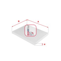 FILTRU AER HABITACLU SOFIMA S 3124 C - Compatibil cu ABARTH, ALFA ROMEO, CITROEN, FIAT, OPEL, PEUGEOT, VAUXHALL
