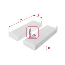 FILTRU AER HABITACLU SOFIMA S 3154 C - Compatibil cu CITROEN, DS, OPEL, PEUGEOT, TOYOTA
