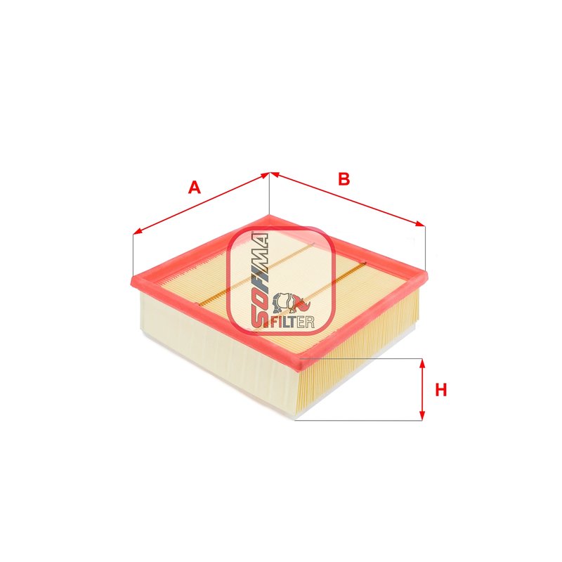 FILTRU AER SOFIMA S 3297 A - Compatibil cu ABARTH, ALFA ROMEO, FIAT, OPEL, VAUXHALL