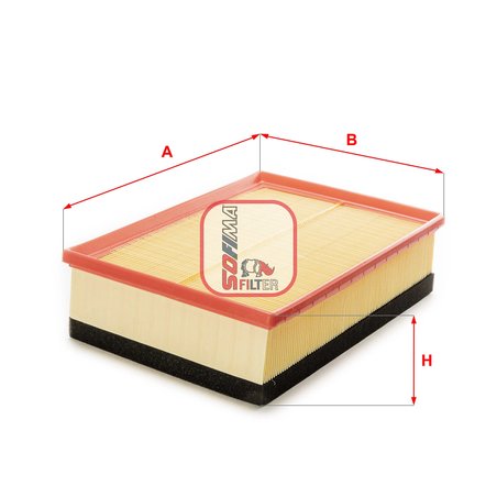 FILTRU AER SOFIMA S 3556 A - Compatibil cu NISSAN, OPEL, RENAULT, VAUXHALL