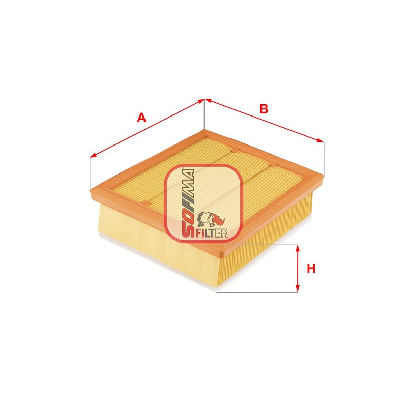 FILTRU AER SOFIMA S 3677 A - Compatibil cu FIAT, JEEP