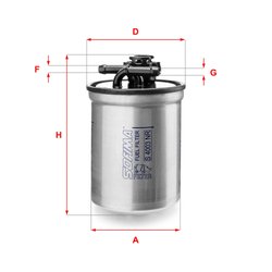 FILTRU COMBUSTIBIL SOFIMA S 4003 NR - Compatibil cu FORD, SEAT, VW