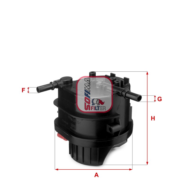 FILTRU COMBUSTIBIL SOFIMA S 4015 NR - Compatibil cu CITROEN, FORD, PEUGEOT, TOYOTA