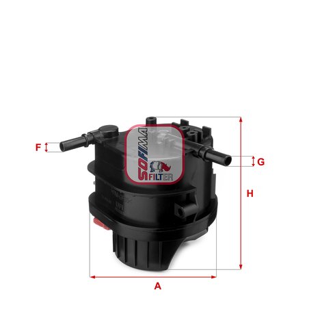 FILTRU COMBUSTIBIL SOFIMA S 4015 NR - Compatibil cu CITROEN, FORD, PEUGEOT, TOYOTA