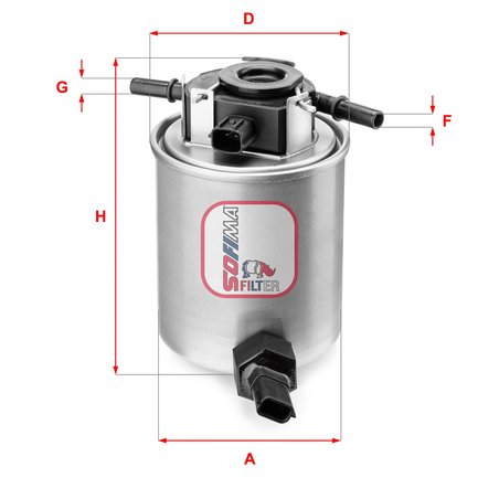 FILTRU COMBUSTIBIL SOFIMA S 4020 NR - Compatibil cu INFINITI