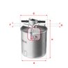 Filtru combustibil Sofima S 4026 NR