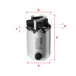 FILTRU COMBUSTIBIL SOFIMA S 4095 NR - Compatibil cu NISSAN