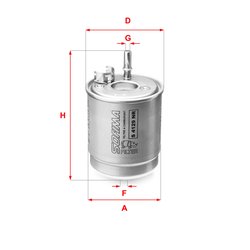 FILTRU COMBUSTIBIL SOFIMA S 4129 NR - Compatibil cu HYUNDAI