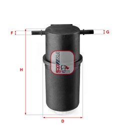FILTRU COMBUSTIBIL SOFIMA S 4144 NR - Compatibil cu VW