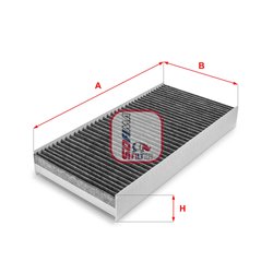FILTRU AER HABITACLU SOFIMA S 4160 CA - Compatibil cu CITROEN, FIAT, PEUGEOT, TOYOTA