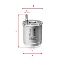 FILTRU COMBUSTIBIL SOFIMA S 4160 NR - Compatibil cu KIA