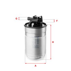 FILTRU COMBUSTIBIL SOFIMA S 4424 NR - Compatibil cu AUDI, SKODA, VW