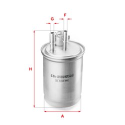 FILTRU COMBUSTIBIL SOFIMA S 4450 NR - Compatibil cu FORD