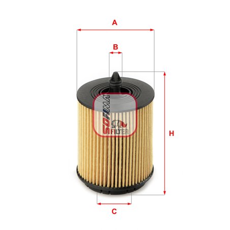 FILTRU ULEI SOFIMA S 5024 PE - Compatibil cu ALFA ROMEO, CADILLAC, CHEVROLET, FIAT, OPEL, SAAB, VAUXHALL