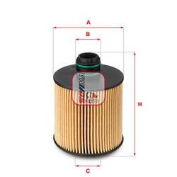 FILTRU ULEI SOFIMA S 5083 PE - Compatibil cu ALFA ROMEO, FIAT, JEEP, LANCIA, OPEL, SUZUKI, VAUXHALL