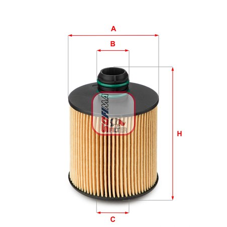 FILTRU ULEI SOFIMA S 5083 PE - Compatibil cu ALFA ROMEO, FIAT, JEEP, LANCIA, OPEL, SUZUKI, VAUXHALL